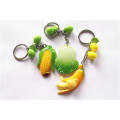 Wholesale Creative Personality Simulated Fruit Vegetables Modeling Keychain Pendant Promotional Gift